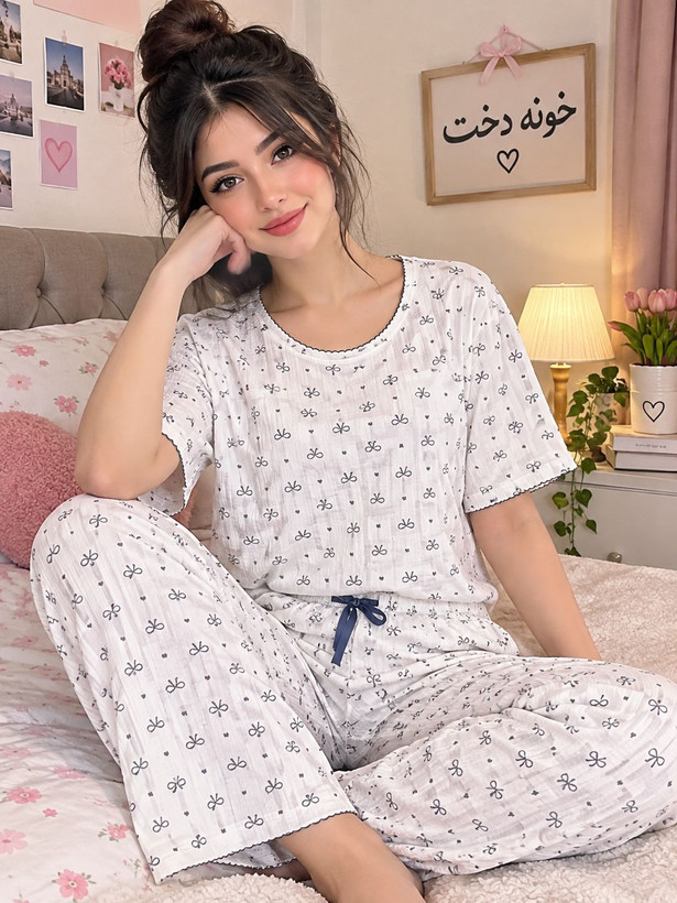 ست تیشرت و شلوار پلیسه